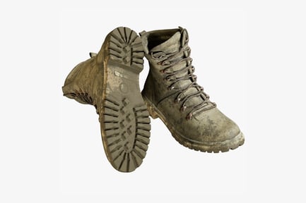 Preview: Coyote Military Boots - Dirty, Well-Worn