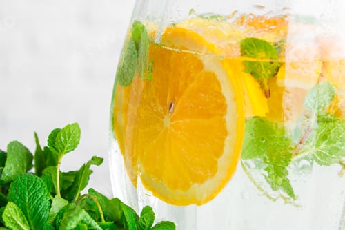 Preview: Refreshing Orange and Mint Infused Water
