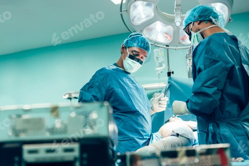 Preview: Team of Surgeons Operating.