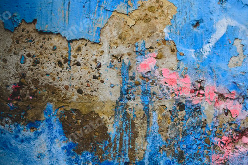 Preview: Detail of an anonymous street graffiti with many colors, cheerful urban background.