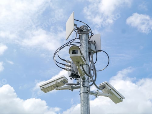 Preview: Security Cameras and Antennas on a Pole