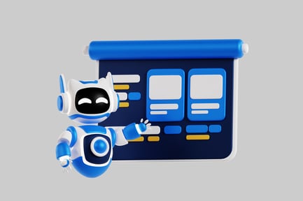 Preview: Modern Automaton Pointing at a Sign