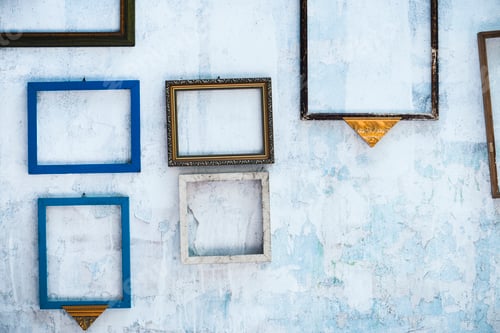 Preview: Grunge wall old frame set