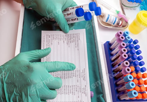 Preview: Scientific analyzes results of cerebrospinal fluid