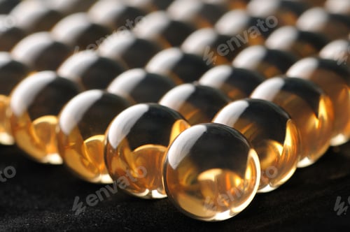 Preview: Close-up large transparent glass balls