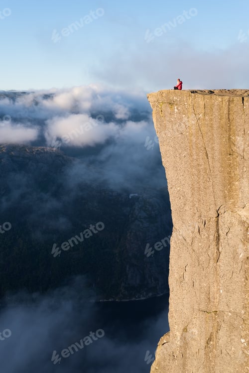 Preview: Girl on the Rock Preikestolen, Norway