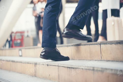 Preview: Boots safety worker at construction site. Engineer Wear Jeans And Brown Boots for Worker Security