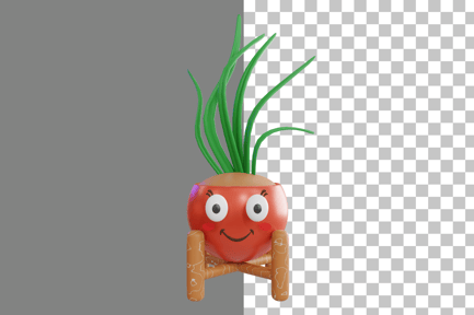 Preview: Cute Plant 3D Icon