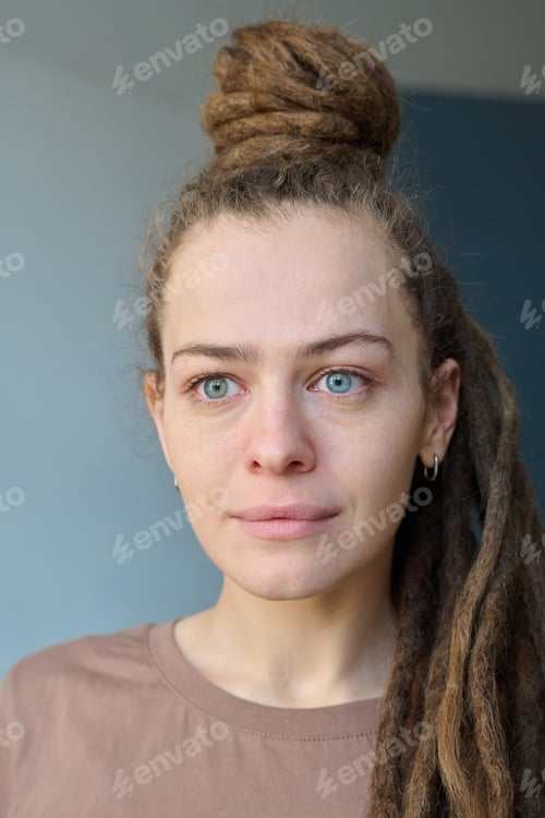 Preview: Woman with Dreadlocks and Fresh Face Portrait