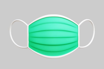 Preview: Green Surgical Mask For Protection And Healthcare