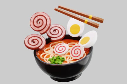 Preview: 3D Japanese Ramen Bowl