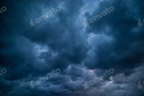 Preview: Background of dark clouds before a thunder-storm