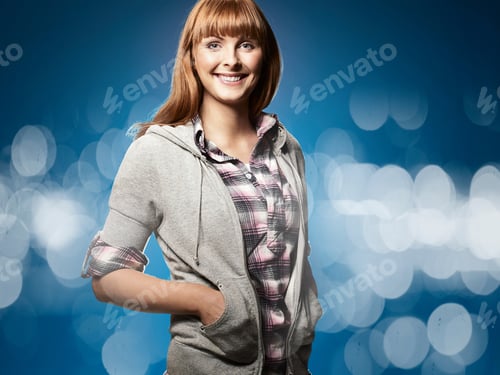 Preview: Close up of smiling woman