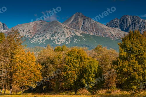Preview: Colorful Fall Foliage Framing the Stunning Tatras Mountains Landscape