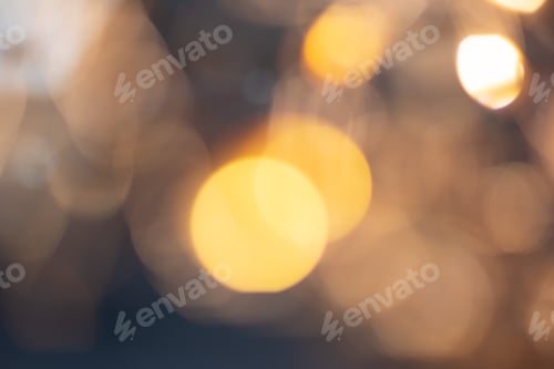 Preview: Abstract background with bokeh defocused lights . Defocused photo.