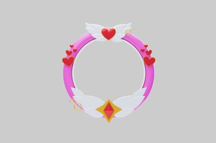 Preview: Sweetheart lollipop frame