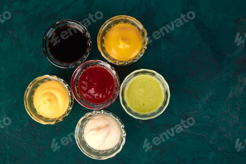 Preview: Set of different sauces.