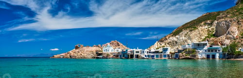 Preview: The beach of Firapotamos in Milos, Greece