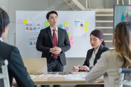 Preview: A group of young Asian businessmen