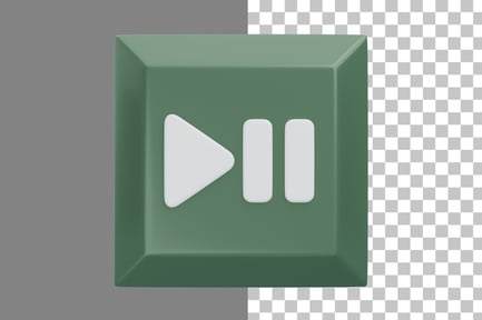 Предпросмотр: Значок «Приостановить воспроизведение 3D»