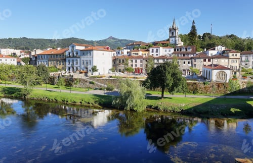 Preview: Portugal Minho Region "Ponte da Barca" town and the Lima River, Portugal