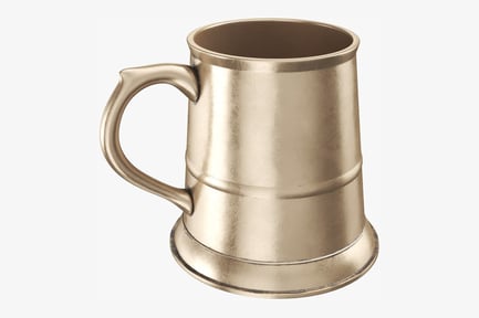 Preview: Gold Metallic Mug with Curved Handle
