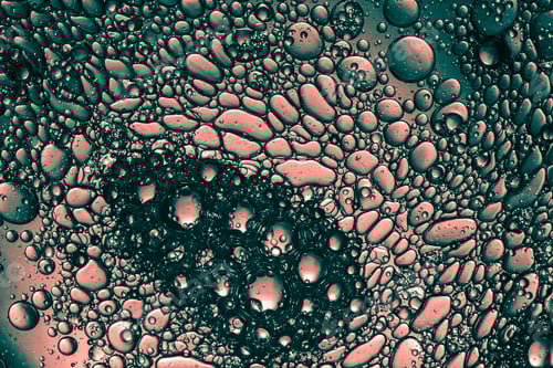 Visualização: fundo de biologia abstrata com células