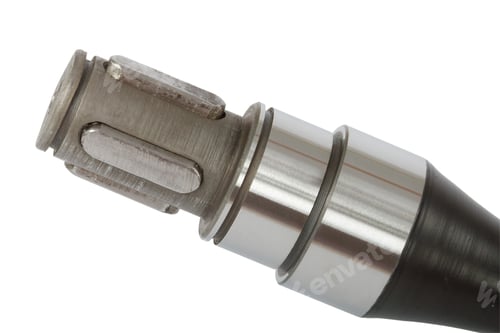 Preview: The cotter connection on shaft, isolated, on a white background, with clipping path
