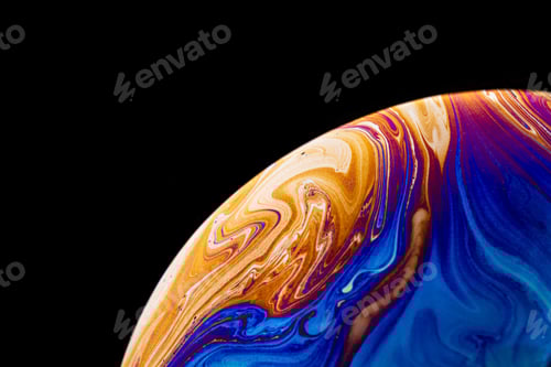 Preview: Abstract background made from soap bubble reflecting light
