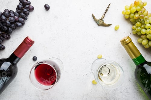 Preview: Glasses with wine