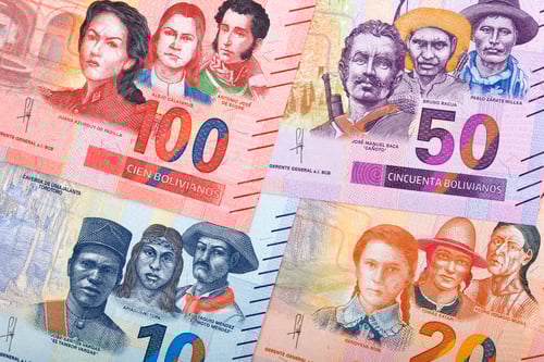 Preview: Bolivian Boliviano a background