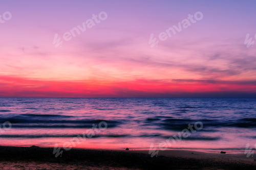 Preview: seascape, landscaped, beach, sunset, sunlight