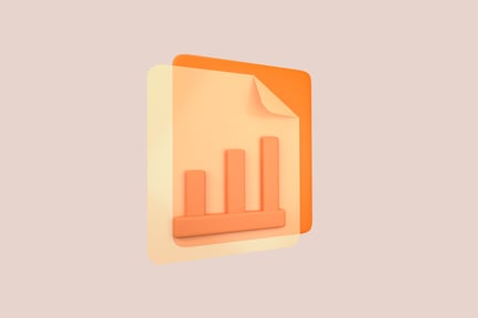 Vista previa: Documento con ilustración 3D de Chart Pitch