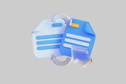 Preview: Documents exchange illustration