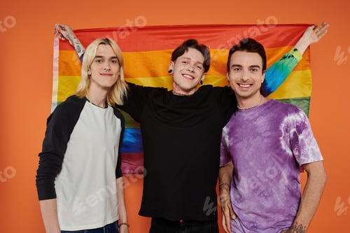 Preview: Queer friends celebrate pride with rainbow flag