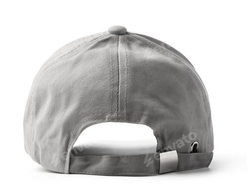 Preview: Gray Baseball Cap on White Background