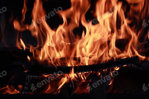 Preview: Bonfire with beautiful flames