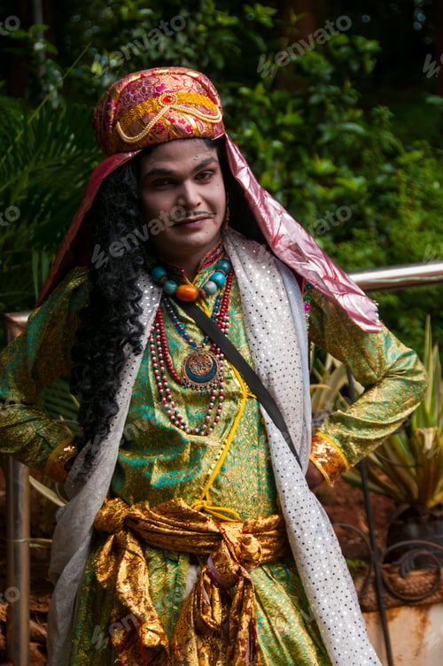 Preview: Portrait of Impressionist or Behrupiya, Traditional performing artist of India.