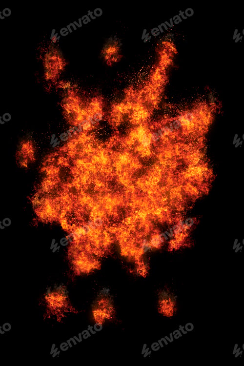 Preview: Realistic fiery explosion busting