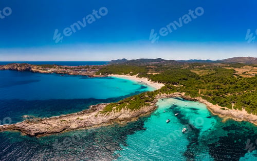 Preview: Cala Agulla sand beach Spain, Balearic Islands, Mallorca, Cala Rajada
