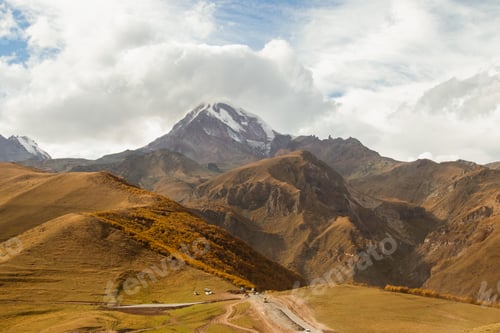 Preview: Mount Kazbek on a sunny autumn day