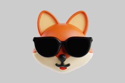 Preview: Cool fox with sunglasses