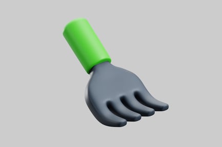 Aperçu: Fourchette en plastique Vibrant Forest Green