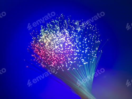 Preview: Fiber Optical Picture With Details And Light Effects