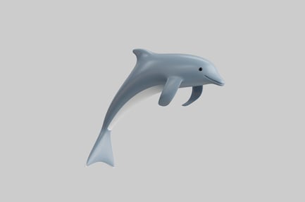 Vista previa: Lindo animal delfín del océano azul