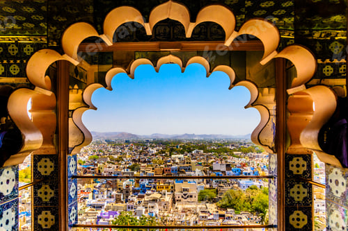 Preview: Beautiful shot of Udaipur from the window of City Palace