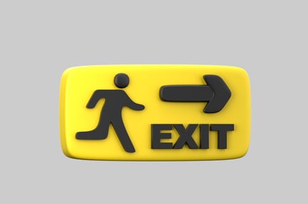 Preview: Exit Sign with Person Walking