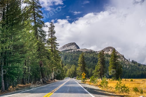 Preview: Travelling through Yosemite National Park on a beautiful autumn day, California