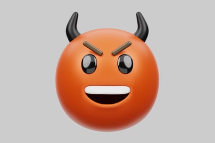 Preview: Cartoon devil emoji character