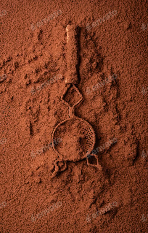 Preview: Cocoa powder chocolate texture background